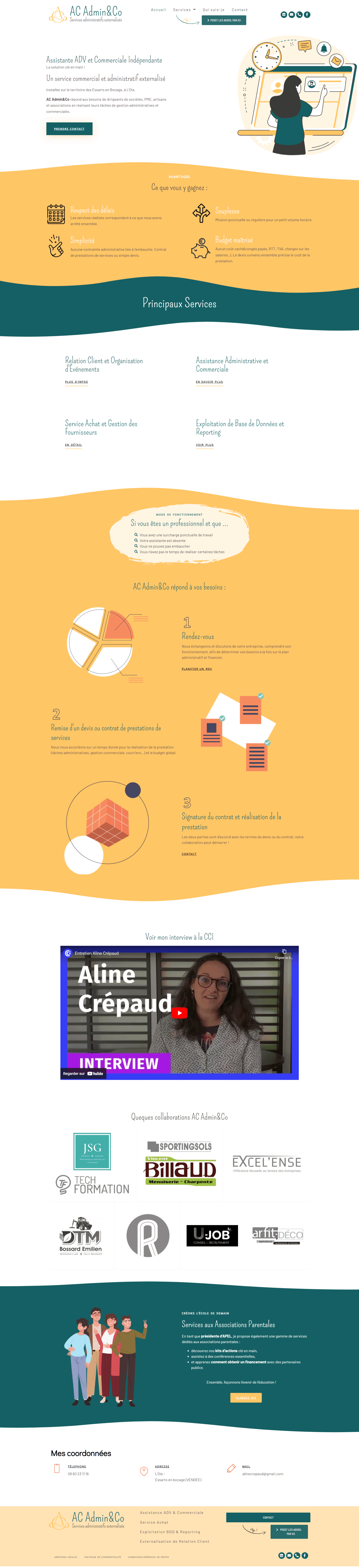 AC Admin & Co : vue ordinateur