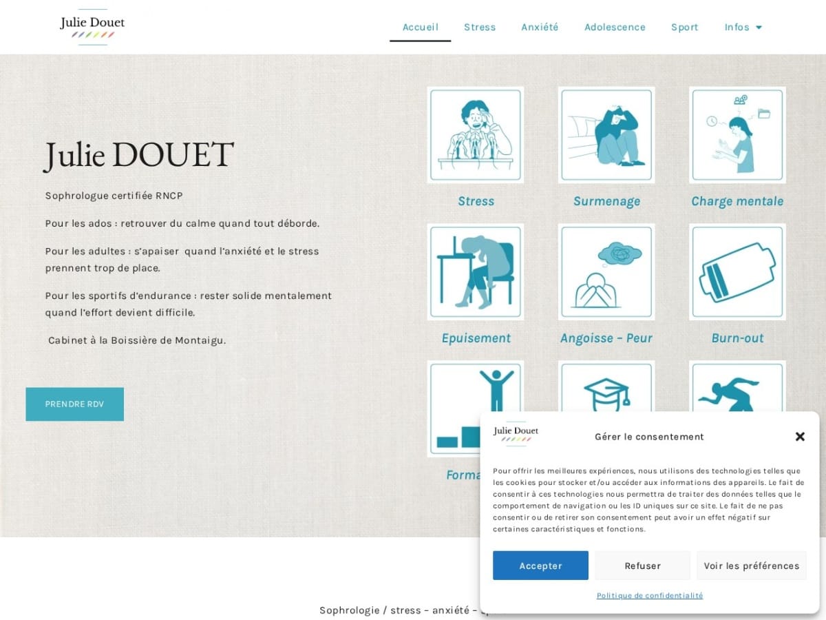 Julie Douet : vue ordinateur