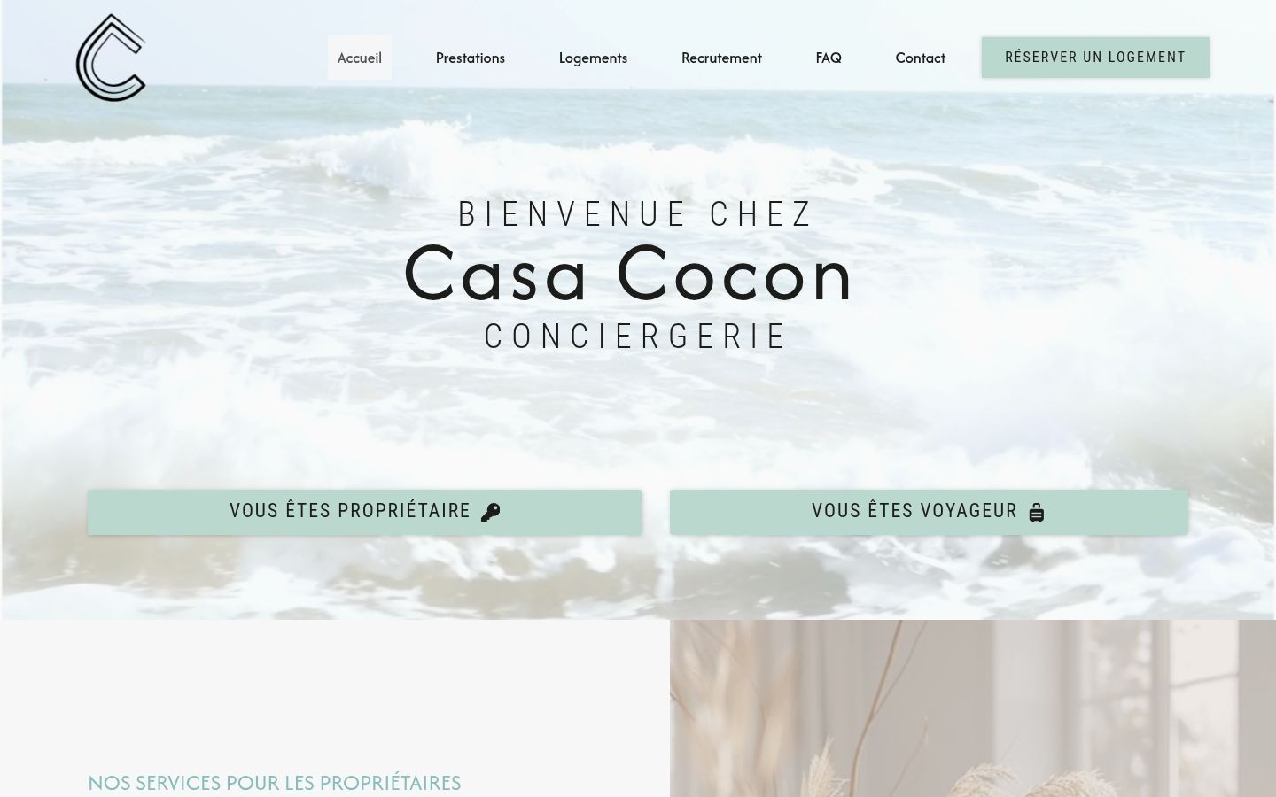 Casa Cocon : vue ordinateur